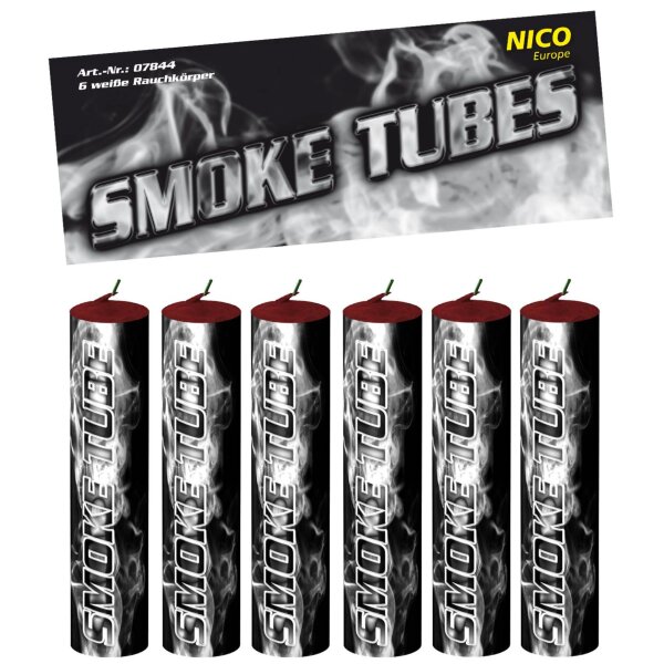 Nico Europe Rauchfackel Weiß Smoke Tubes 6er-Beutel