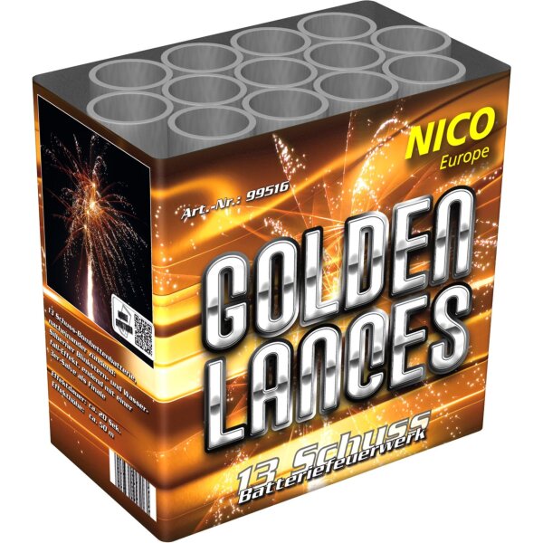 Nico Europe Golden Lances 13-Schuss-Feuerwerk-Batterie