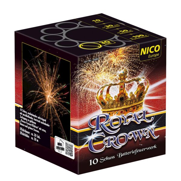 Nico Europe Royal Crown 13-Schuss-Feuerwerk-Batterie