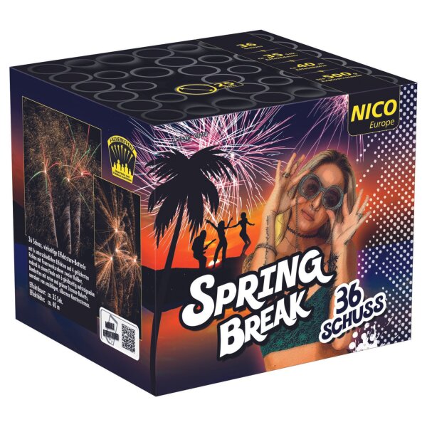 Nico Europe Spring Break 36-Schuss-Feuerwerk-Batterie