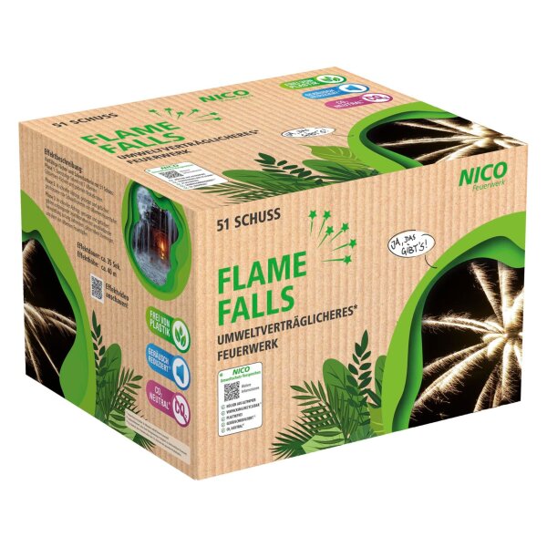Nico Europe Flame Falls 51-Schuss-Feuerwerk-Batterie