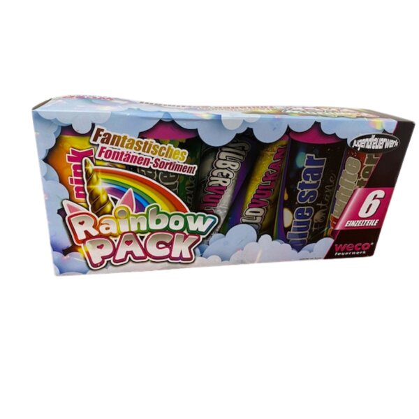 Weco Rainbow-Pack 6er Schachtel