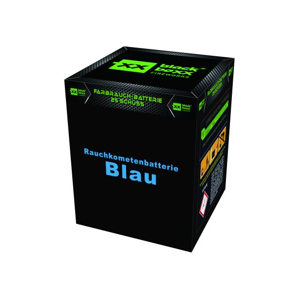 Blackboxx Rauchkometen Blau 25-Schuss-Rauchkoemeten-Batterie