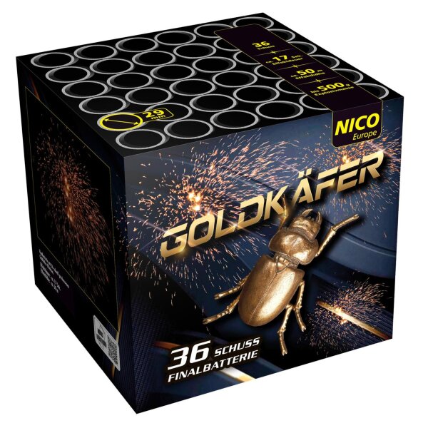 Nico Europe Goldkäfer 36-Schuss-Feuerwerk-Batterie