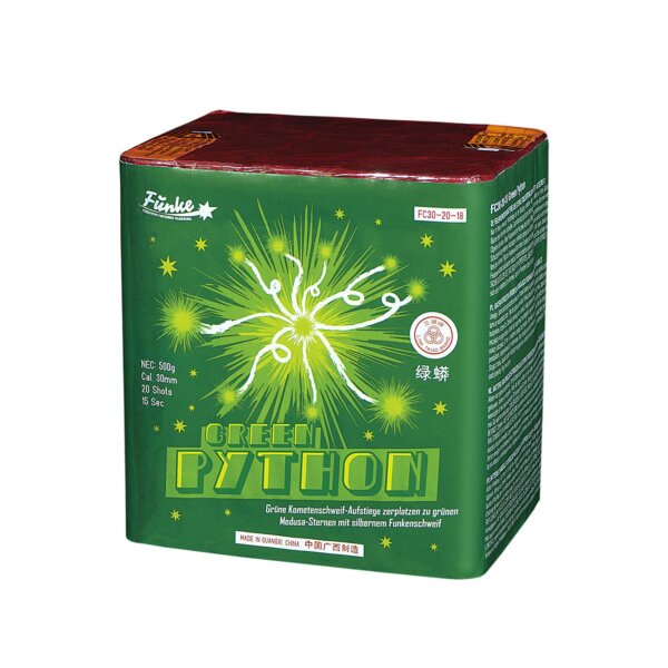 Funke Green Python 20-Schuss-Feuerwerk-Batterie