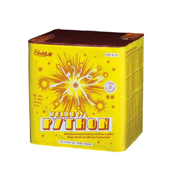 Funke Yellow Python 20-Schuss-Feuerwerk-Batterie