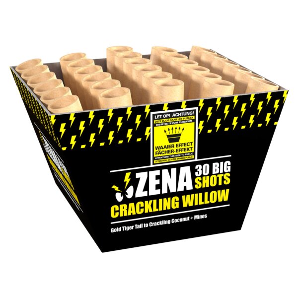 Zena Crackling Willow 30-Schuss-Feuerwerk-Batterie