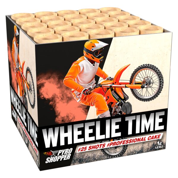 Lesli Wheelie Time 25-Schuss-Feuerwerk-Batterie