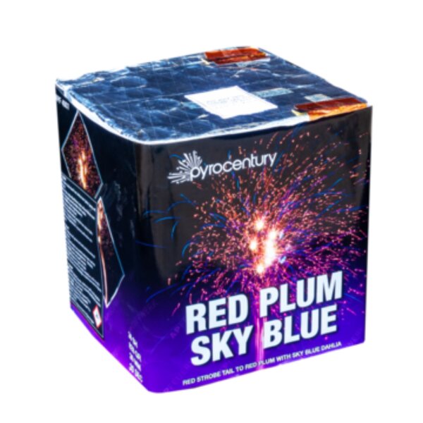 Pyrocentury Red Plum Sky Blue 36-Schuss-Feuerwerk-Batterie (NUR ABHOLUNG)